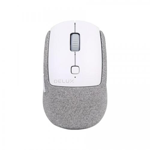 Mouse Optic Delux M520DB, USB Wireless/Bluetooth, Grey-White