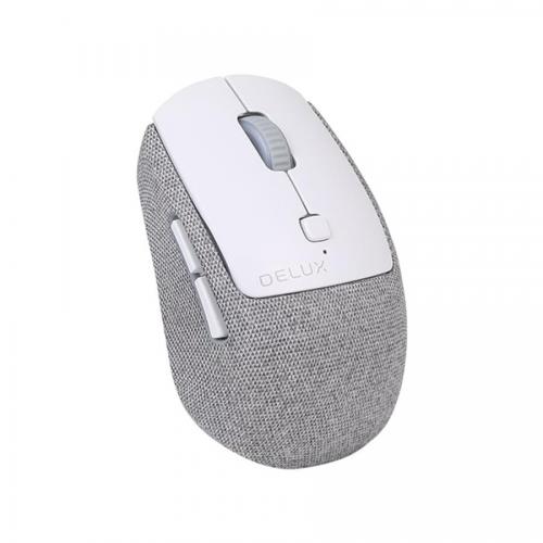 Mouse Optic Delux M520DB, USB Wireless/Bluetooth, Grey-White