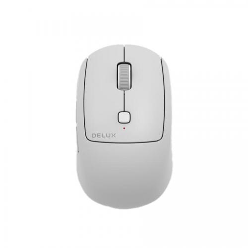 Mouse Optic Delux M520DB, USB Wireless/Bluetooth, Grey-White