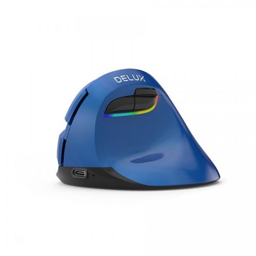 Mouse Optic Delux M618 Mini, USB Wireless, Blue