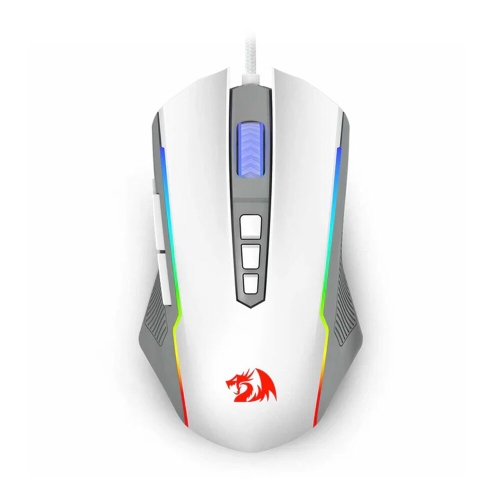 Mouse Optic Redragon Ranger Basic, RGB LED, USB, White-Grey