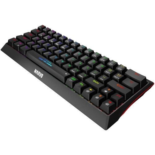 Tastatura Marvo KG962W, RGB LED, USB-C/USB Wireless/Bluetooth, Black