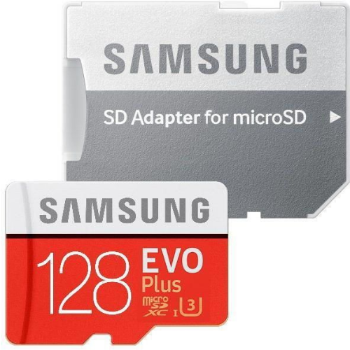 Card de memorie MicroSDXC Samsung EVO, 128GB, Adaptor SD, Class 10