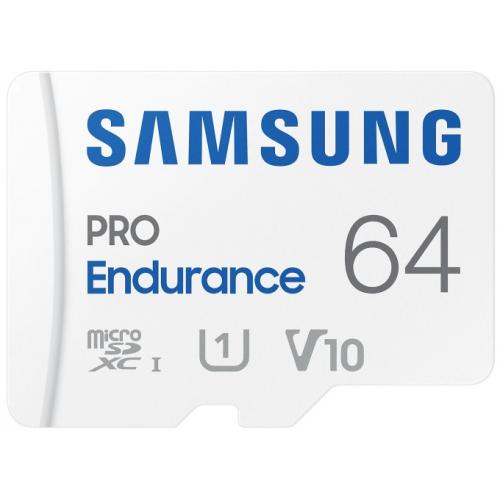 Card memorie Samsung Micro SDXC PRO Endurance (2022) UHS-1 Clasa 10 64GB + Adaptor SD