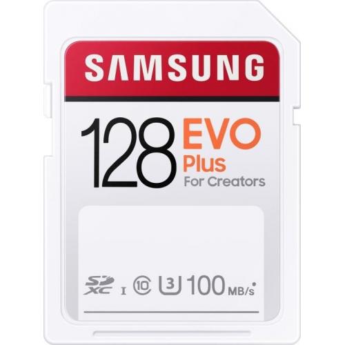 Memory Card SDXC Samsung EVO Plus 128GB, Class 10, UHS-I U3