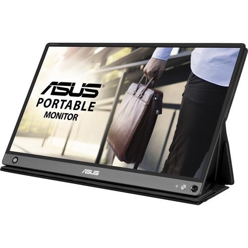 Monitor LED Portabil Asus MB16AHP, 15.6inch, 1920x1080, Silver-Black