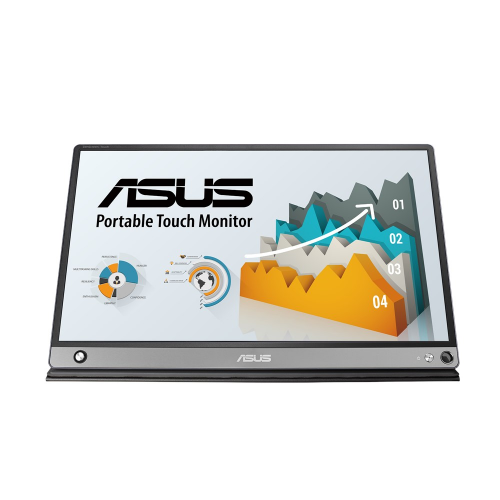 Monitor LED Touchscreen Asus MB16AMT, 15.6inch, 1920x1080, Dark gray
