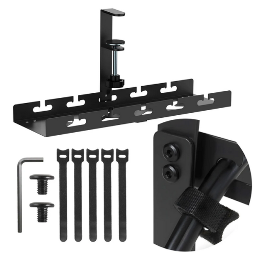 Organizator cabluri Maclean MC-105 B, Black