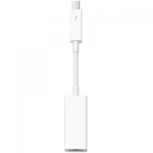 Adaptor Apple MD463ZM/A, Thunderbolt to Gigabit Ethernet, alb