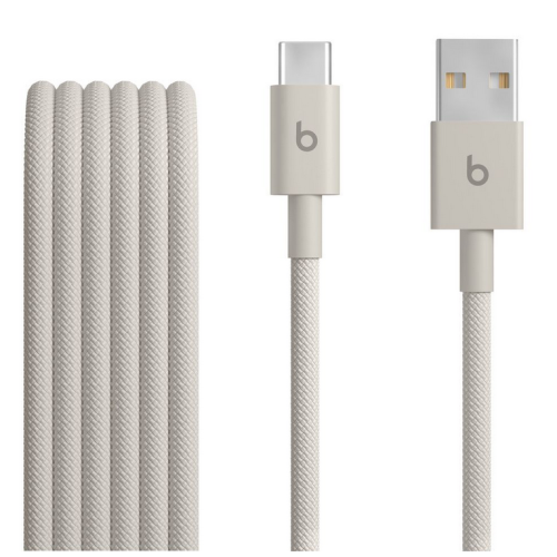 Cablu de date Apple Beats Woven Cable, USB-A male - USB-C male, 1.5 m, Surge Stone