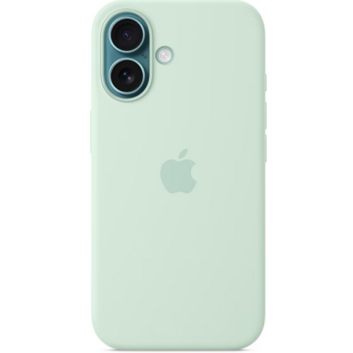 Protectie pentru spate Apple Silicone Case with MagSafe pentru iPhone 16, Aquamarine