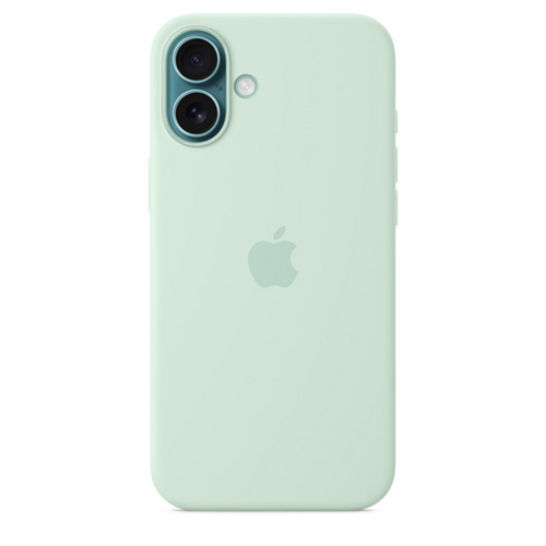 Protectie pentru spate Apple Silicone Case with MagSafe pentru iPhone 16 Plus, Aquamarine