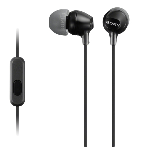 Casti cu microfon Sony MDR-EX15AP, 3.5mm jack, Black
