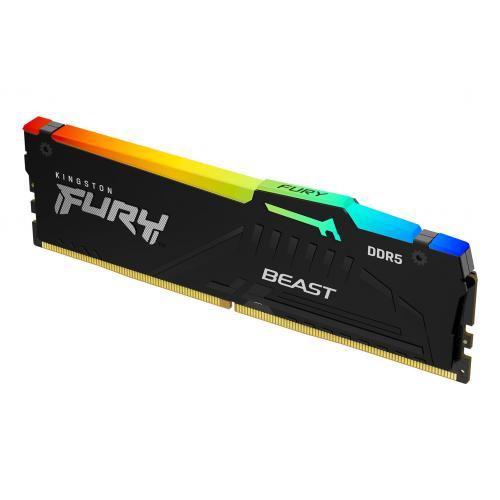 Memorie Kingston Fury Beast RGB 16GB, DDR5-5200MHz, CL36