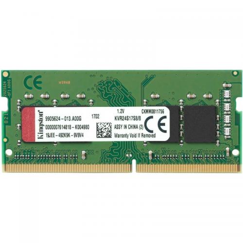 Memorie RAM notebook Kingston, SODIMM, DDR4, 8GB, CL17, 2400Mhz