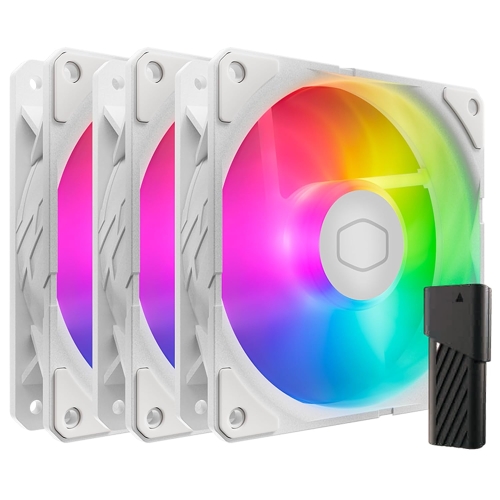 Ventilator Cooler Master SickleFlow Edge, ARGB LED, 120 mm, White, 3 bucati