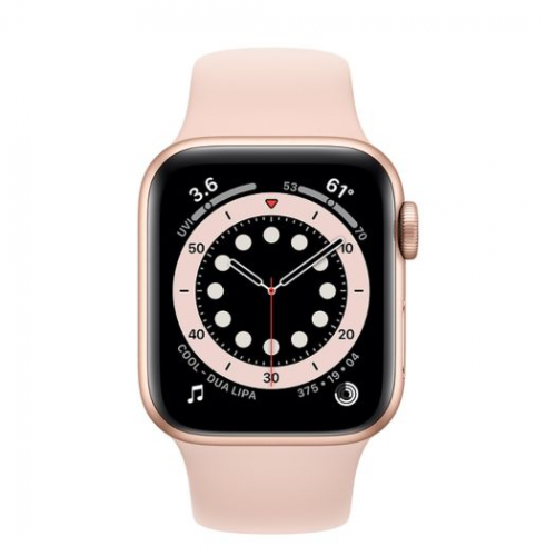 Smartwatch Apple Watch Series 6, 1.57inch, curea silicon, Gold-Pink Sand