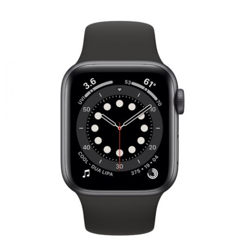 Smartwatch Apple Watch Series 6, 1.57inch, curea silicon, Space Gray-Black