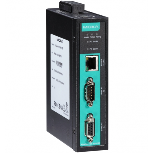 Modul Gateway Moxa MGATE 4101-MB-PBS-T, 1 x MODBUS, 1 x PROFIBUS
