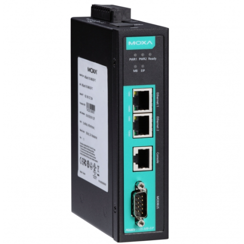 Modul Gateway Moxa MGATE 5105-MB-EIP, 1 x MODBUS, 2 x RJ45