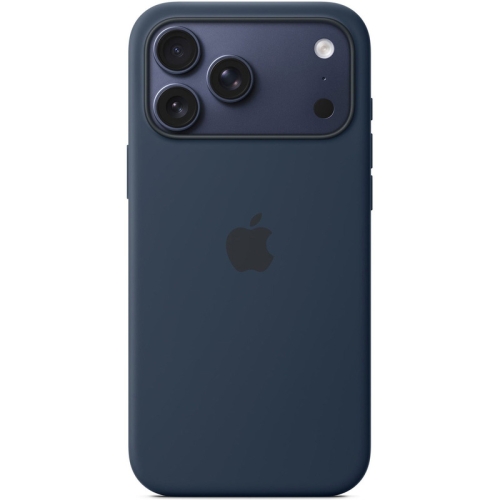 Protectie pentru spate Apple Silicone cu MagSafe pentru iPhone 17 Pro Max, Midnight