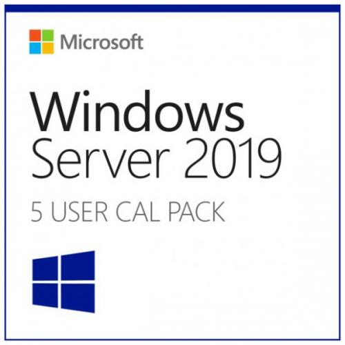 Licenta Microsoft Windows 2019 Server, Engleza, 5 CAL User