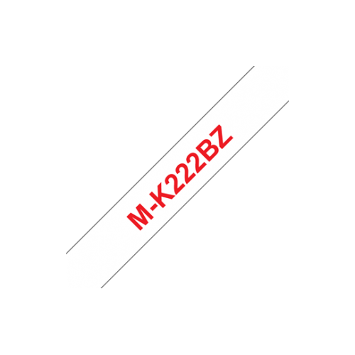 Banda Termica Brother MK-222BZ 9MM/8M RED ON WHITE
