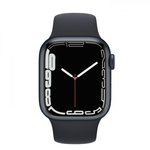 Smartwatch Apple Watch Series 7, 1.69inch, curea silicon, Midnight-Midnight