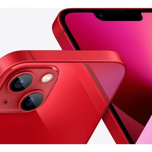 Telefon Mobil Apple iPhone 13, Dual SIM Hybrid, 128GB, 4GB RAM, 5G, Red