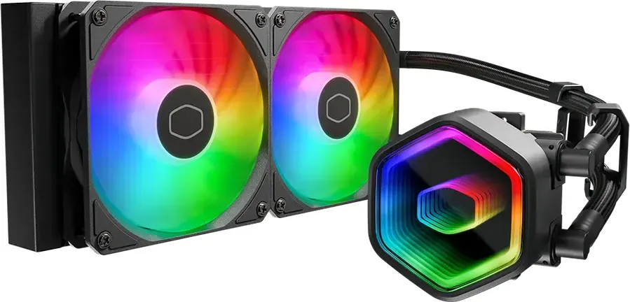 Cooler procesor Cooler Master MasterLiquid 240 Core II, ARGB LED, 2 x 120 mm, Black
