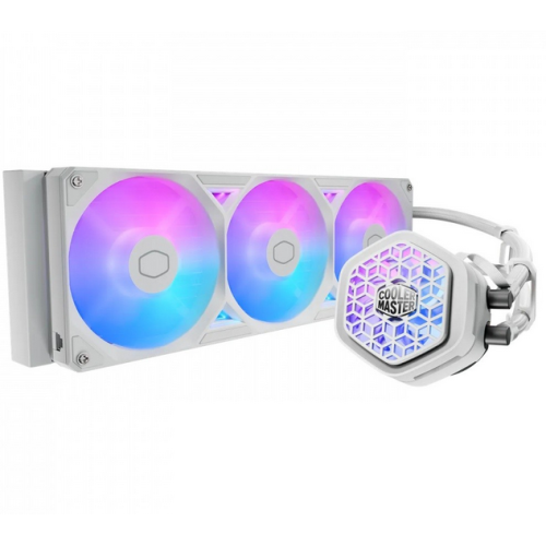 Cooler procesor CoolerMaster MasterLiquid 360 Atmos II VRM Fan ARGB White, 3 x 120mm
