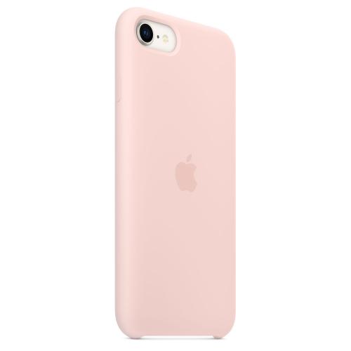 Protectie pentru spate Apple MagSafe Silicone pentru iPhone SE 2/3, Chalk Pink