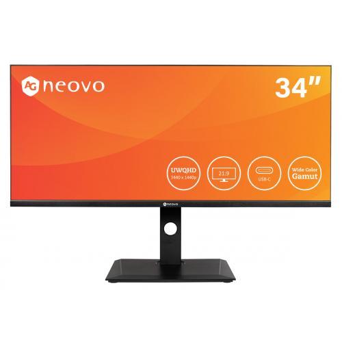 Monitor LED AG Neovo DW3401, 34inch, 3440x1440, 5ms, Black