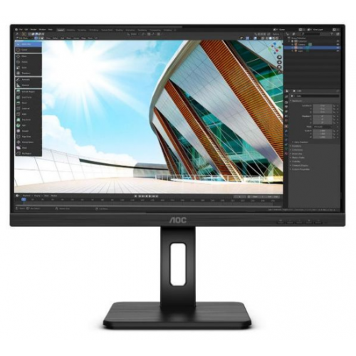 Monitor LED AOC 24P2C, 23.8inch, FHD IPS, 4ms, 75Hz, negru