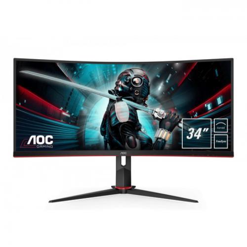 Monitor WLED AOC CU34G2X/BK, 34inch, UWQHD VA, 1ms, 144Hz, negru