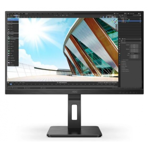 MONITOR AOC Q27P2Q 27 inch, Panel Type: IPS, Backlight: WLED,Resolution: 2560 x 1440, Aspect Ratio: 16:9, Refresh Rate:75Hz, Response time GtG: 4 ms, Brightness: 300 cd/m², Contrast (static): 1000:1, Contrast (dynamic): 50M:1, Viewing angle: 178/178, Colo