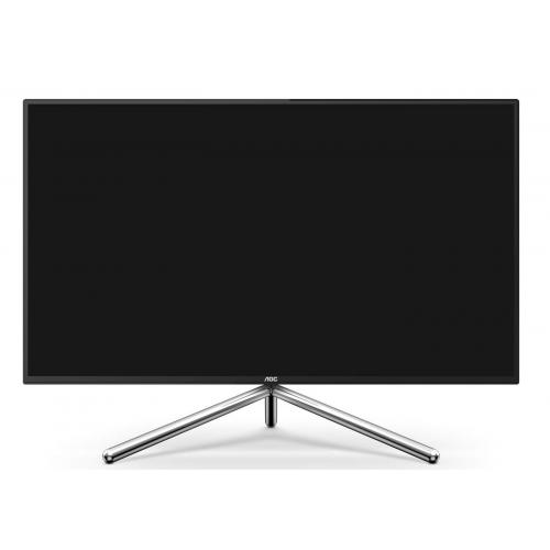 Monitor WLED AOC U32U1, 31.5inch, 4K UHD IPS, 5 ms, 60 Hz, negru si gri