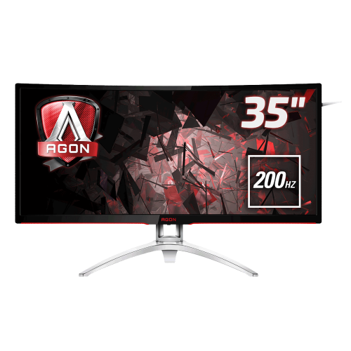 Monitor LED Curbat AOC AG352QCX, 35inch, 2560x1080, 4ms, Black-Silver