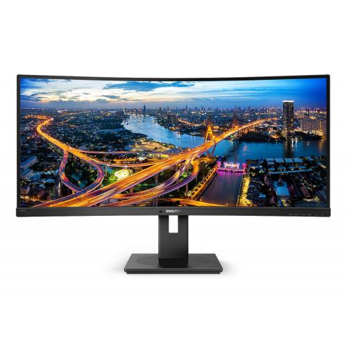 Monitor LED PHILIPS 345B1C, 34inch, UWQHD IPS, 5ms, 100Hz, negru