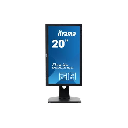 Monitor LED Iiyama B2083HSD-B1, 19.5inch, 1600x900, 5ms, Black