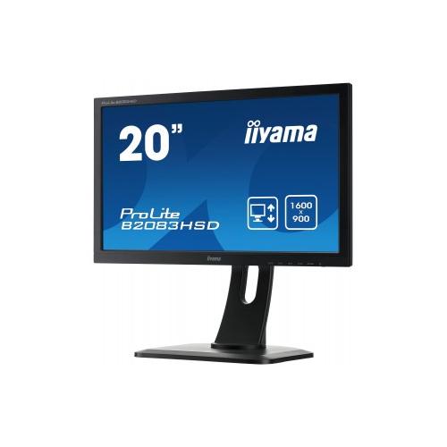 Monitor LED Iiyama B2083HSD-B1, 19.5inch, 1600x900, 5ms, Black