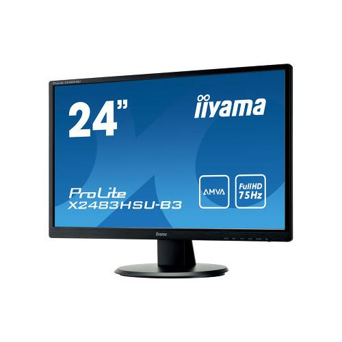 Monitor LED Iiyama ProLite X2483HSU-B3, 23.8inch, 1920x1080, 4ms, Black