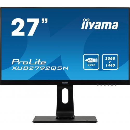 Monitor LED Iiyama ProLite XUB2792QSN-B5, 27inch, 2560x1440, 4ms GTG, Black