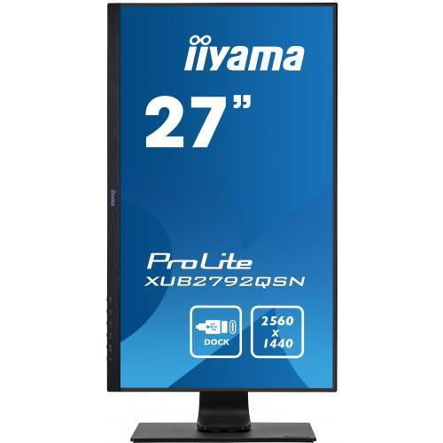 Monitor LED Iiyama ProLite XUB2792QSN-B5, 27inch, 2560x1440, 4ms GTG, Black