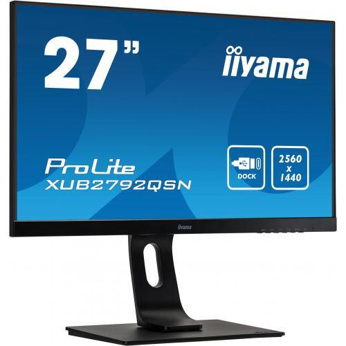 Monitor LED Iiyama ProLite XUB2792QSN-B5, 27inch, 2560x1440, 4ms GTG, Black