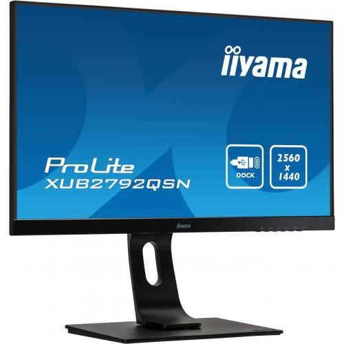 Monitor LED Iiyama ProLite XUB2792QSN-B5, 27inch, 2560x1440, 4ms GTG, Black