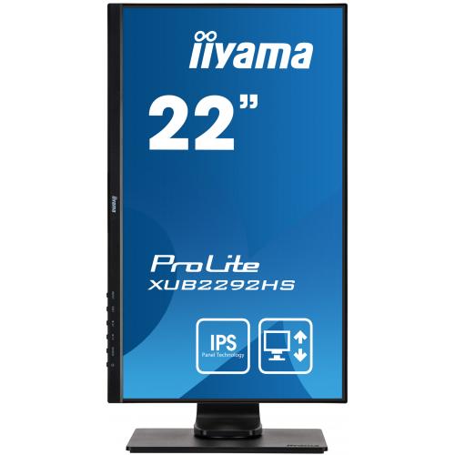 Monitor LED Iiyama XUB2292HS-B1, 21.5inch, 1920x1080, 4ms, Black