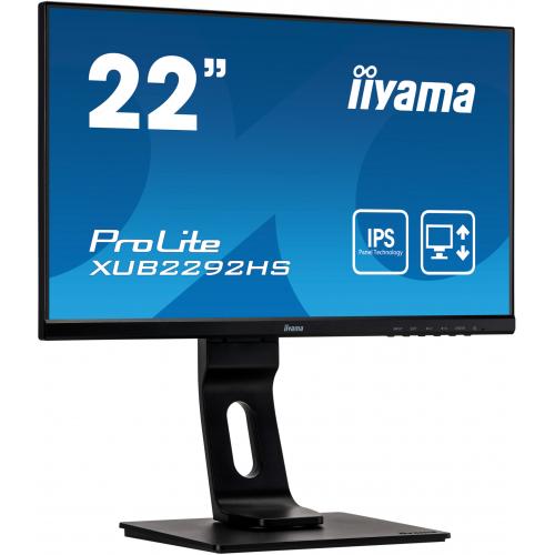 Monitor LED Iiyama XUB2292HS-B1, 21.5inch, 1920x1080, 4ms, Black