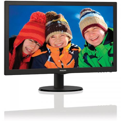 Monitor LED Philips 243V5LSB, 23.6inch, 1920x1080, 5ms, Black