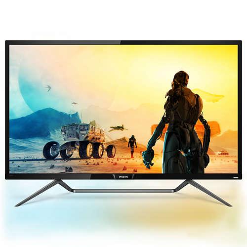 Monitor LED PHILIPS 436M6VBPAB, 42.5inch, VA UHD 4K, 4ms, 60Hz, negru